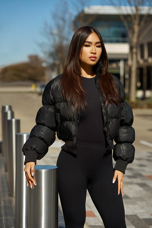 BOMBER JACKET - BLACK